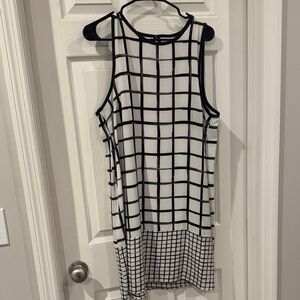 Mud Pie Black and White Checkered Mini Dress